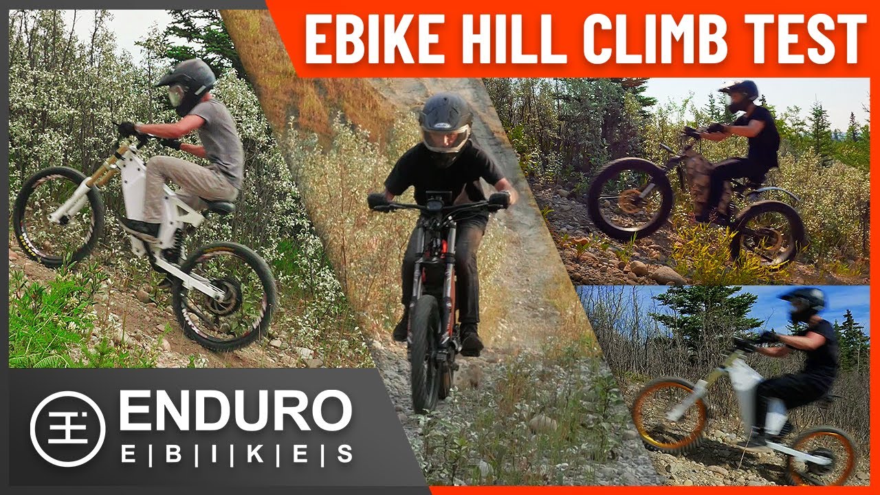Ultimate Enduro E-Bike Hill Climb Test: 1500W, 3000W, 5000W vs 12000WEnduro E-Bikes - Who Wins?