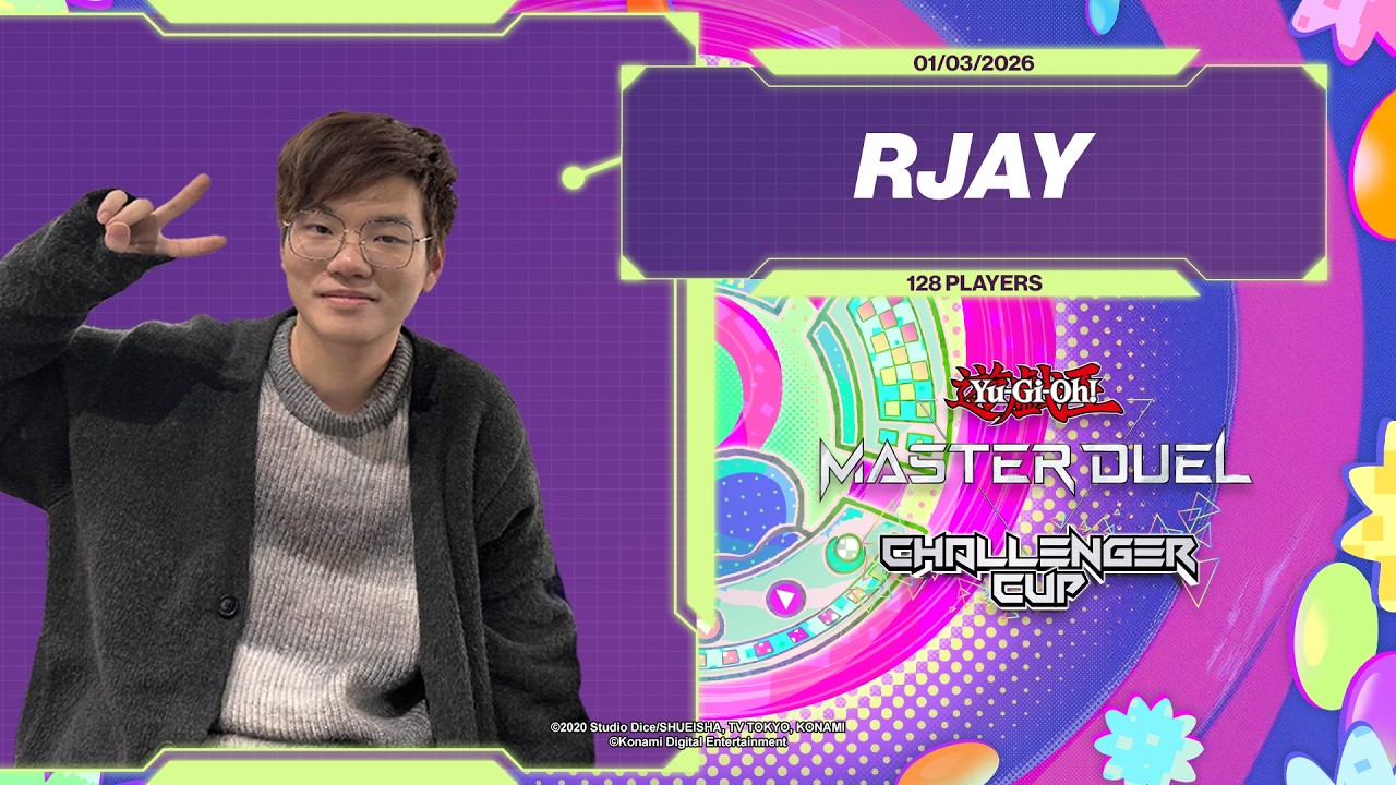 [RJay 直播] FCG RJay 遊戲王 MASTER DUEL ASIA Challenger Cup   冬季 128人賽 15:00 比賽開始!