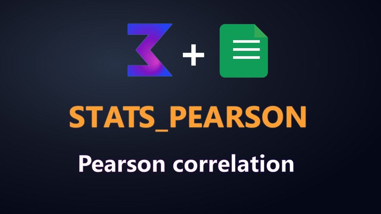 STATS_PEARSON Function Reference in Google Sheets | Pearson Correlation Matrix Documentation