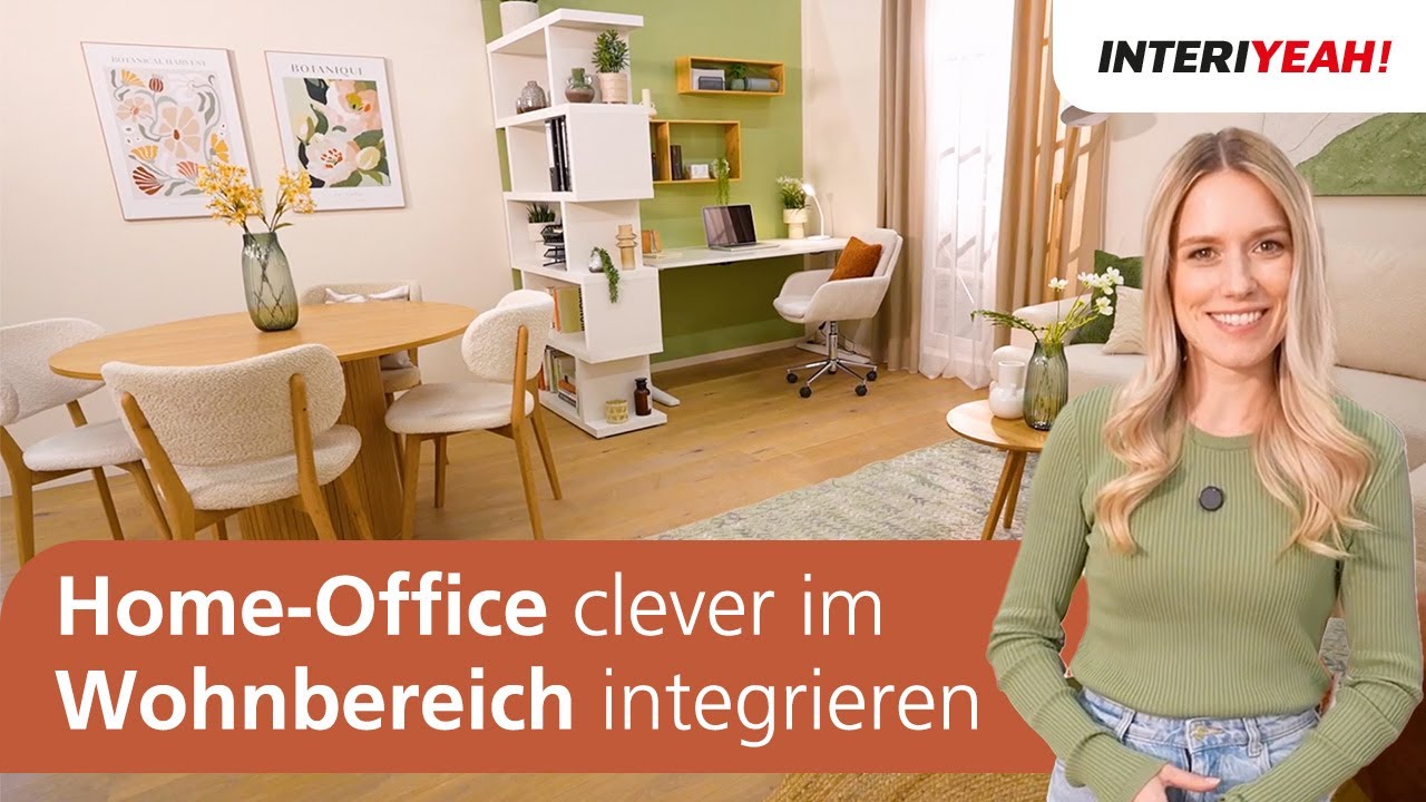 Home-Office Bereich im Wohnzimmer integrieren - smart & schick  | How to | INTERIYEAH!