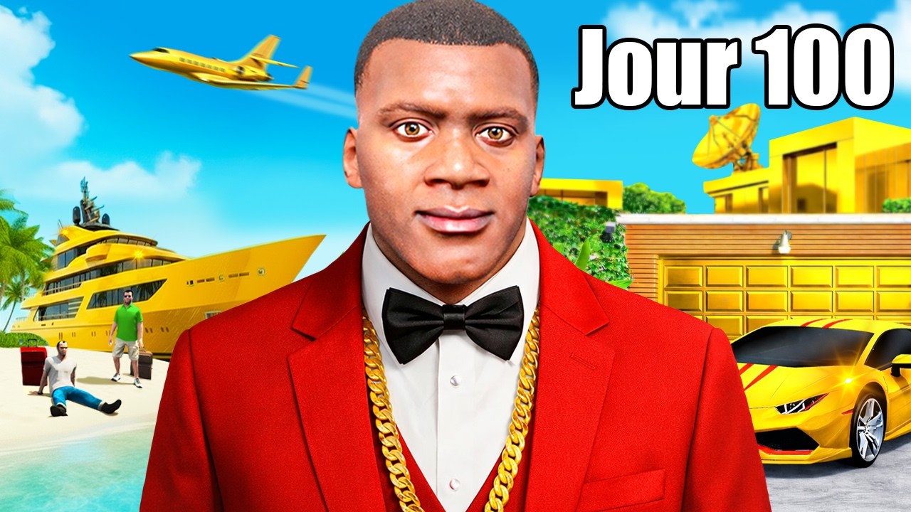 100 JOURS COMME UN MILLIARDAIRE SUR GTA 5 ! (Le film)