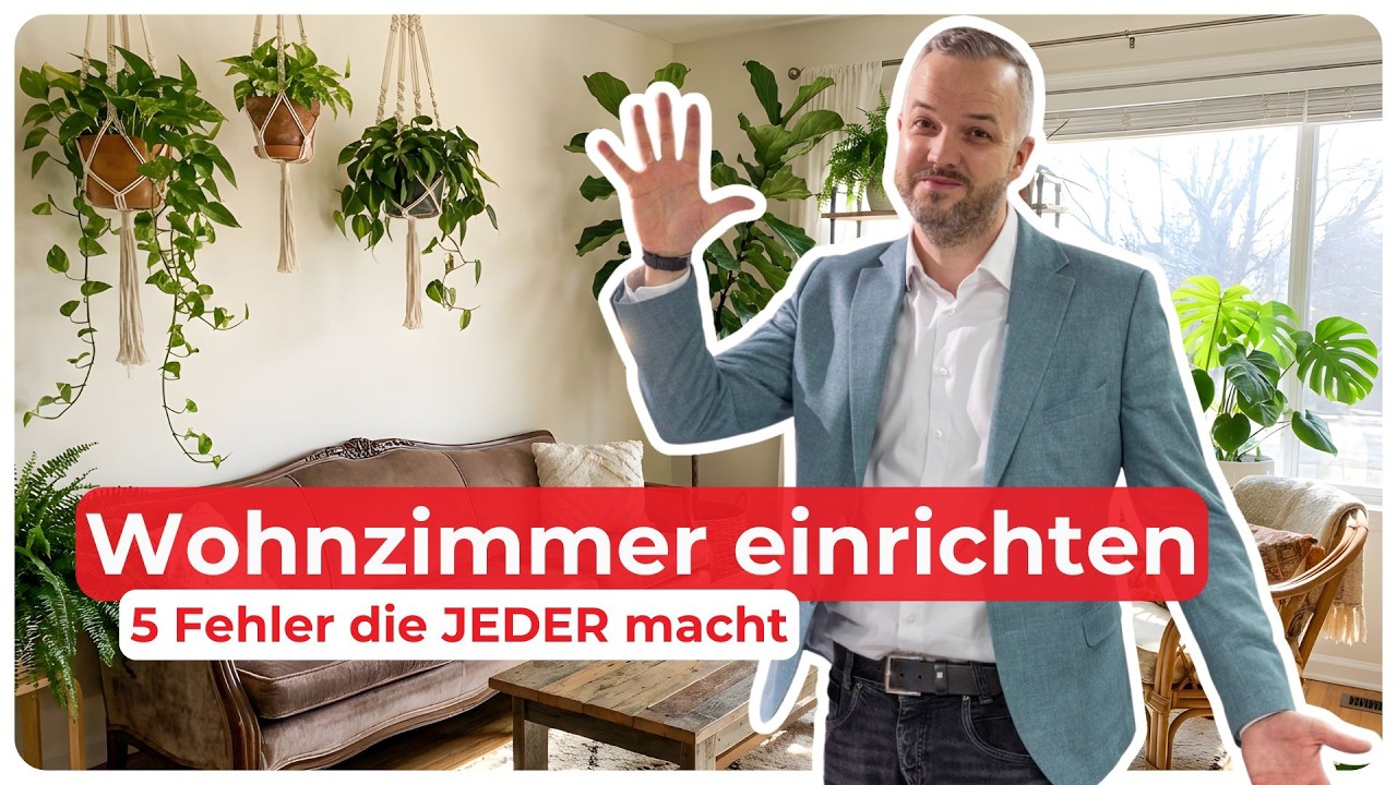 Wohnzimmer einrichten: 5 Fehler, die fast jeder macht