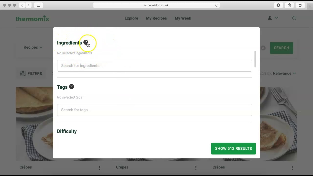 Thermomix - cookidoo filters and how to use them (ENG)