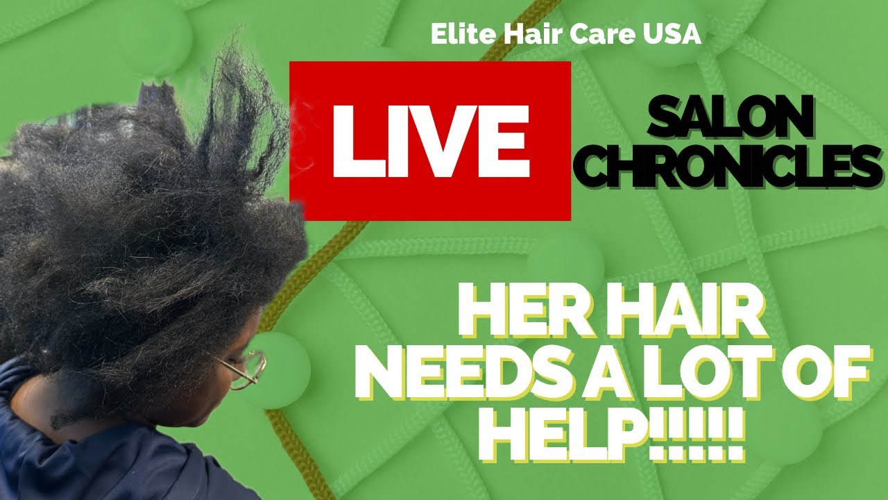 Her hair needs a lot of help!!| Work with meElite Hair Care USA is going live!