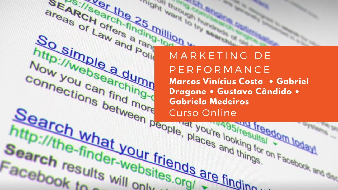 Marketing de Performance - Curso Online