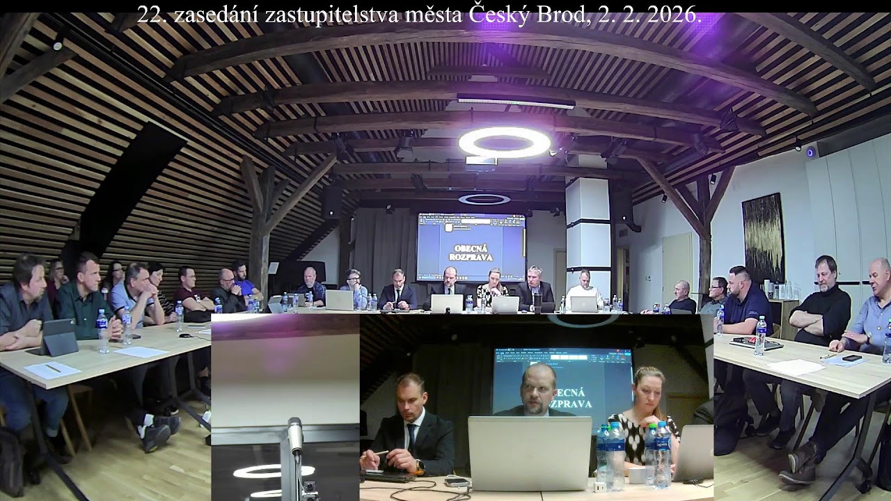 22. Zasedání Zastupitelstva města Český Brod 2.2. 2026 od 18:00