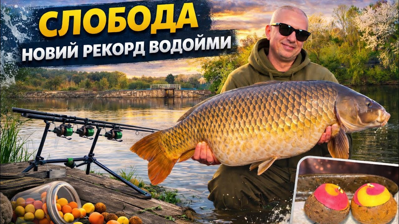 Квітневий карпфішинг у Слободі: весняний рекорд на водоймі! (4К) #сергійкарпачевський #карпфішинг