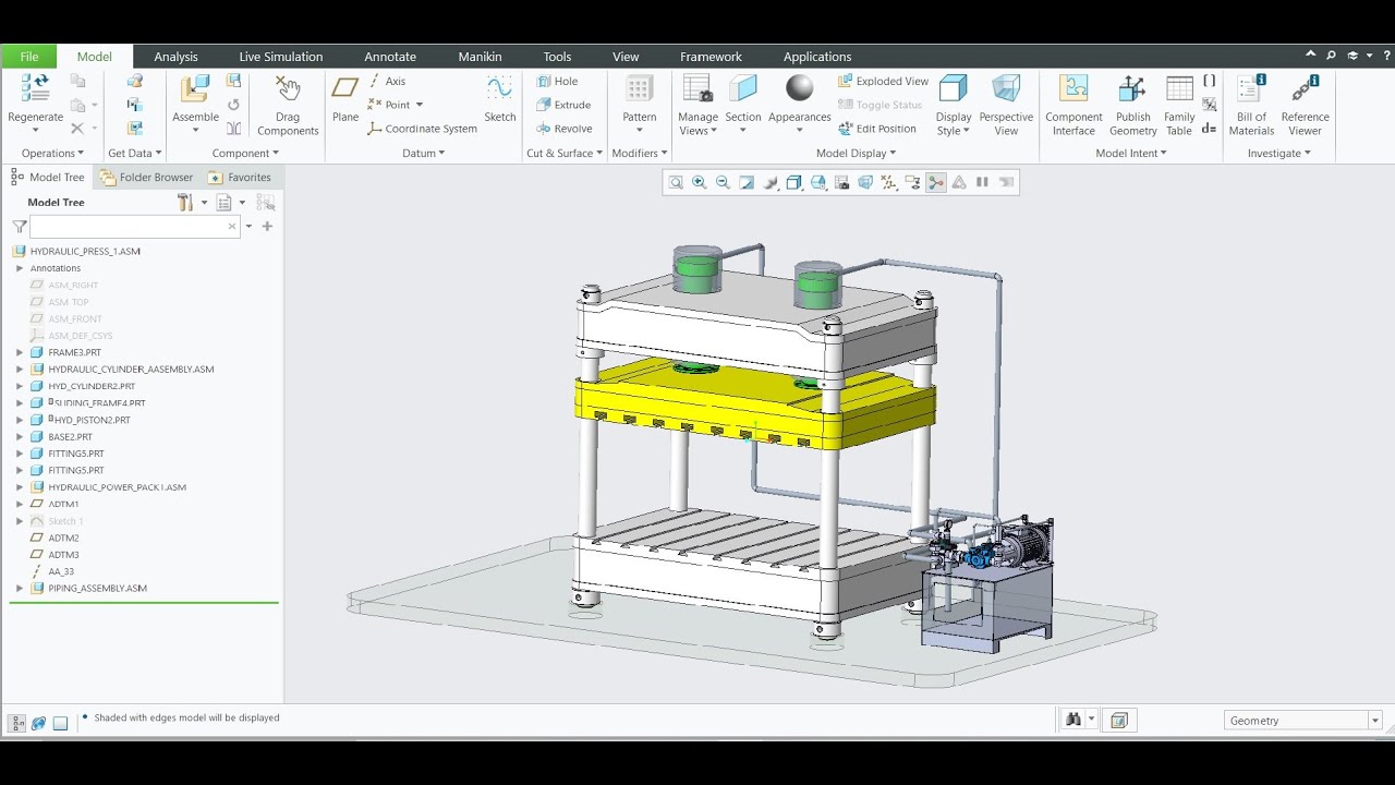 PTC CREO PIPING TUTORIAL - PART 1