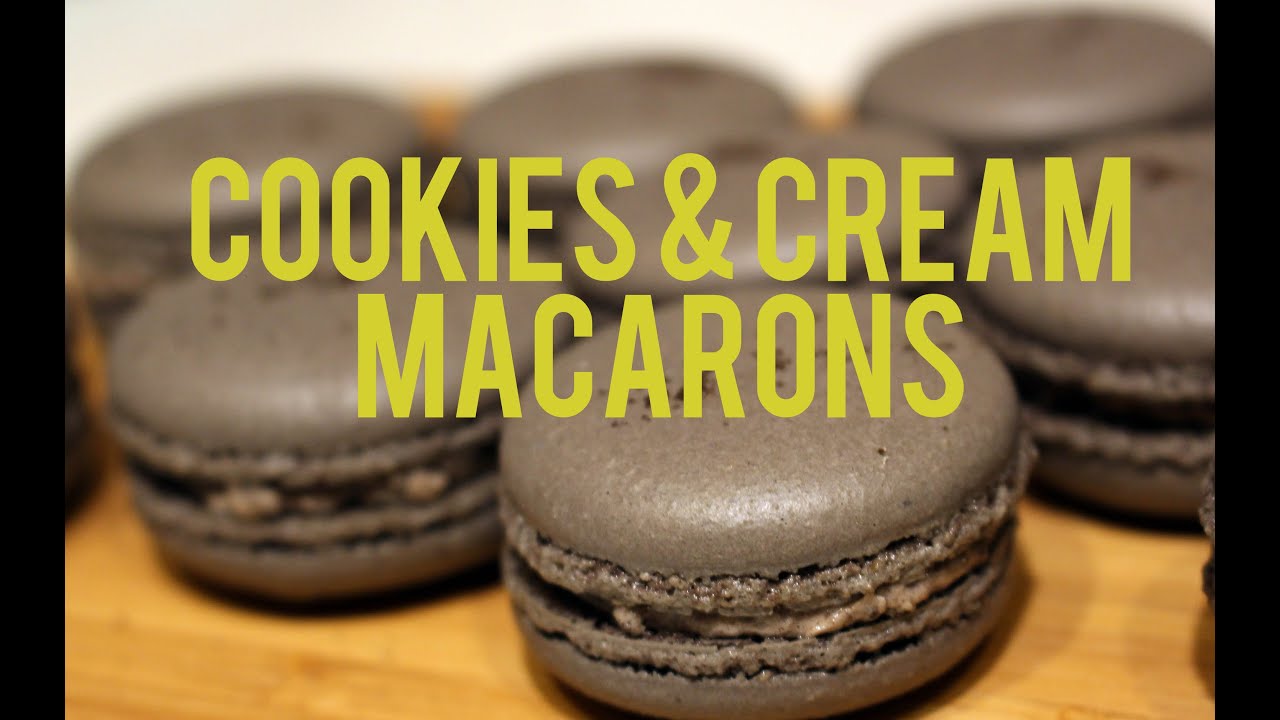 Recipe: Cookies & Cream Macarons (Italian Method)