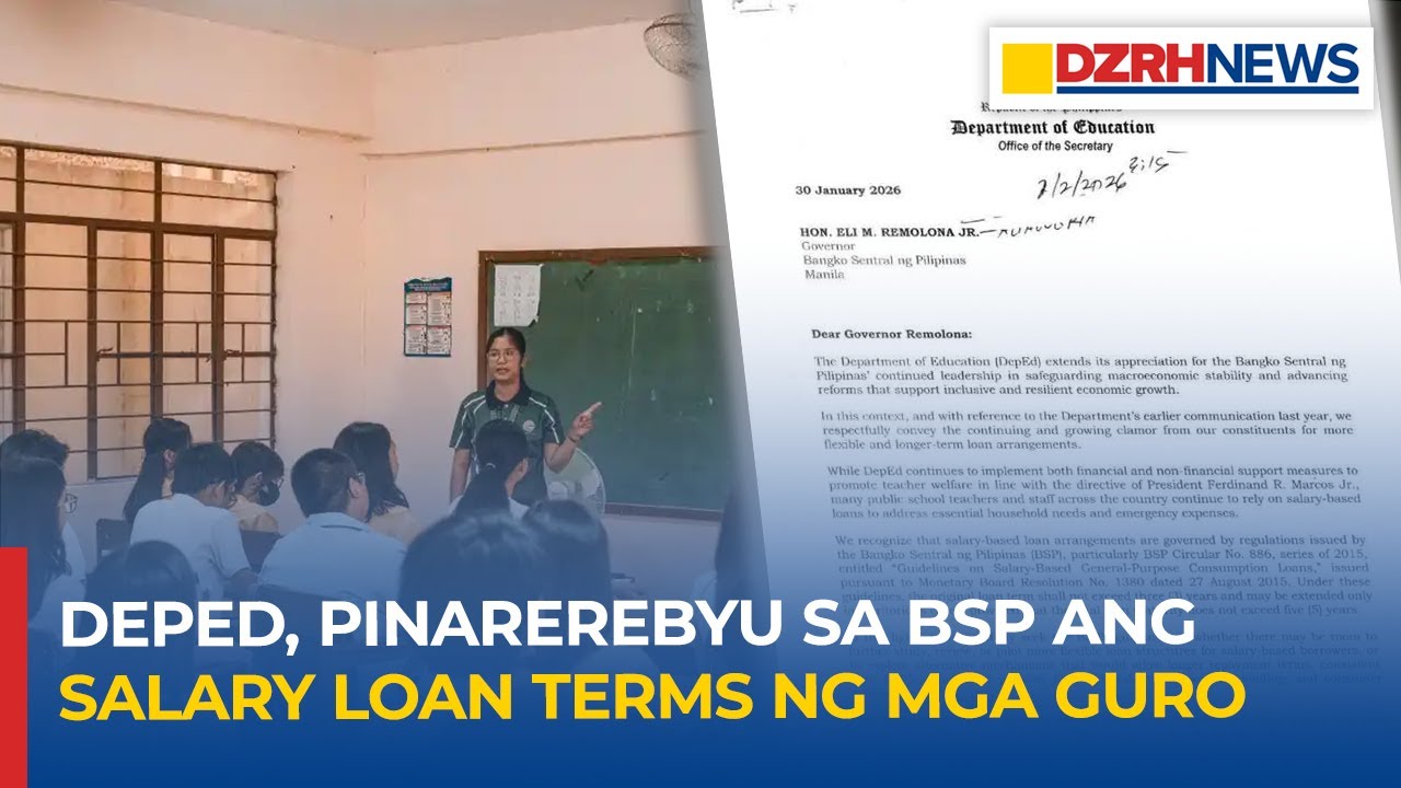 DepEd, pinarerebyu sa BSP ang salary loan terms ng mga guro
