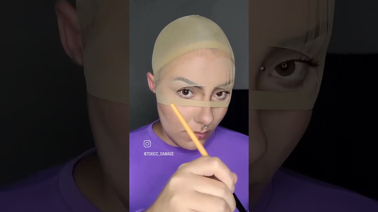 Fazendo a famosa bald cap para colar a Lace front #art #makeup #makeuptutorial #getreadywithme