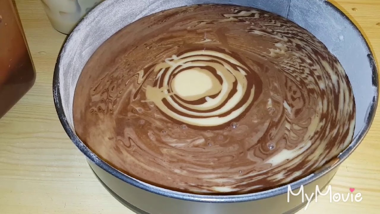 كيك الزيبرا المزورة تفرجو وعنداكن تنساو الخميرة