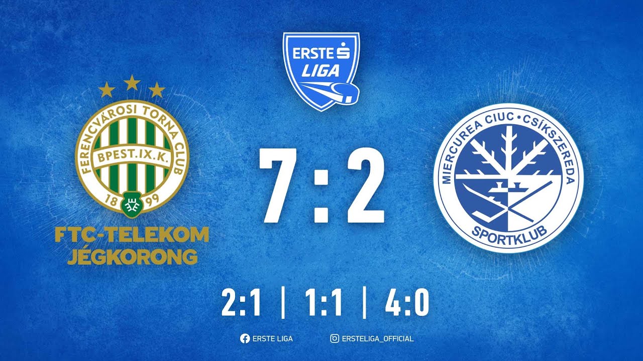 Gólösszefoglaló - EL 177 - FTC-Telekom - Sport Club Csíkszereda 7-2 20240204