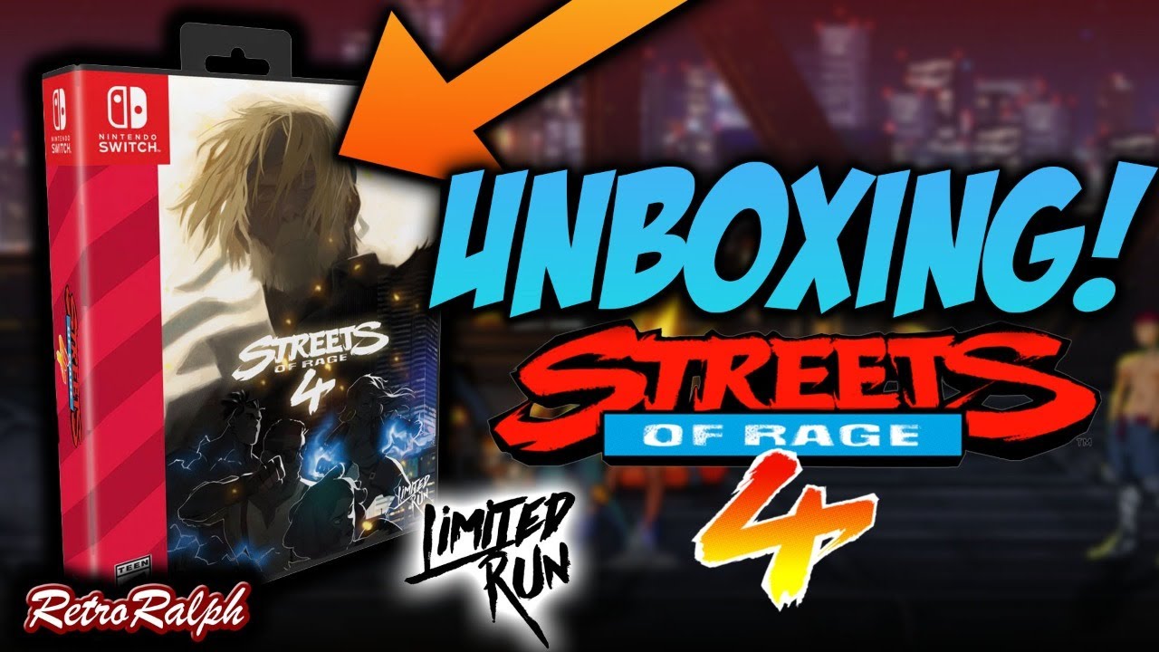 Streets of Rage 4 Limited Edition Unboxing - Limited Run Games!