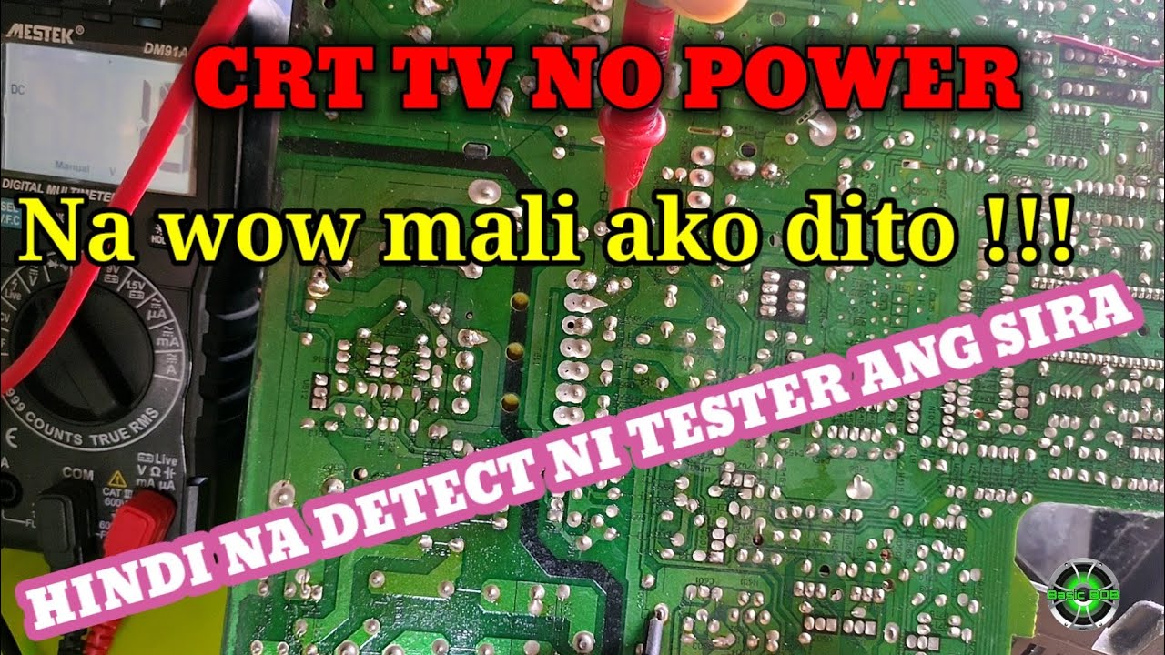 SHARP CRT TV NO POWER , STEP BY STEP TROUBLESHOOTING,