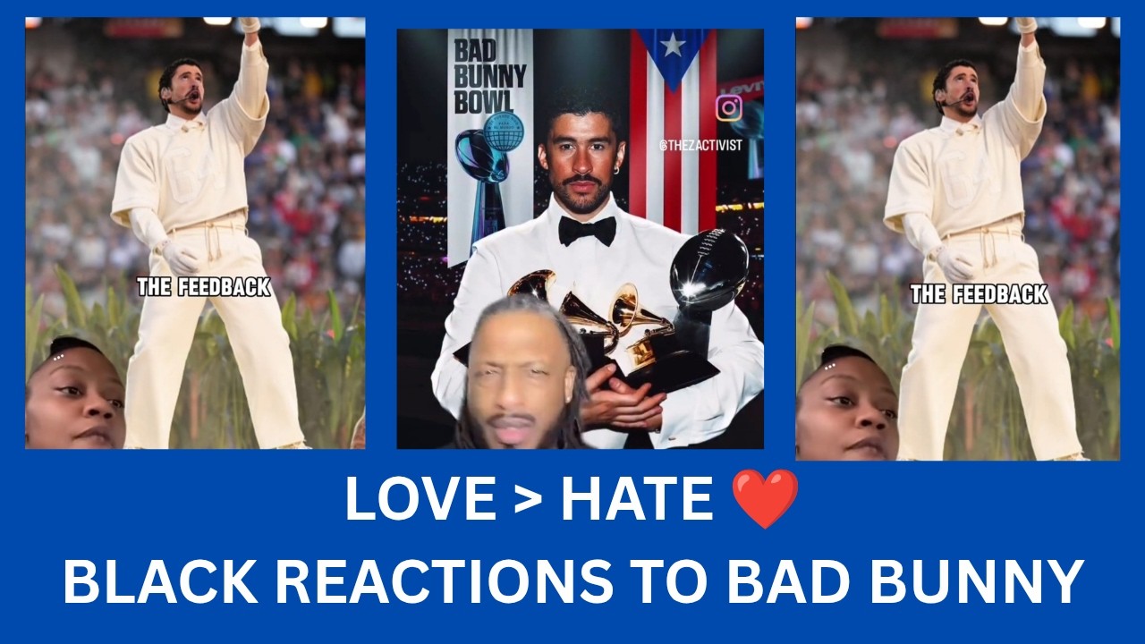 Love Louder Than Hate | Black Reactions to Bad Bunny NFL Halftime Show🔥