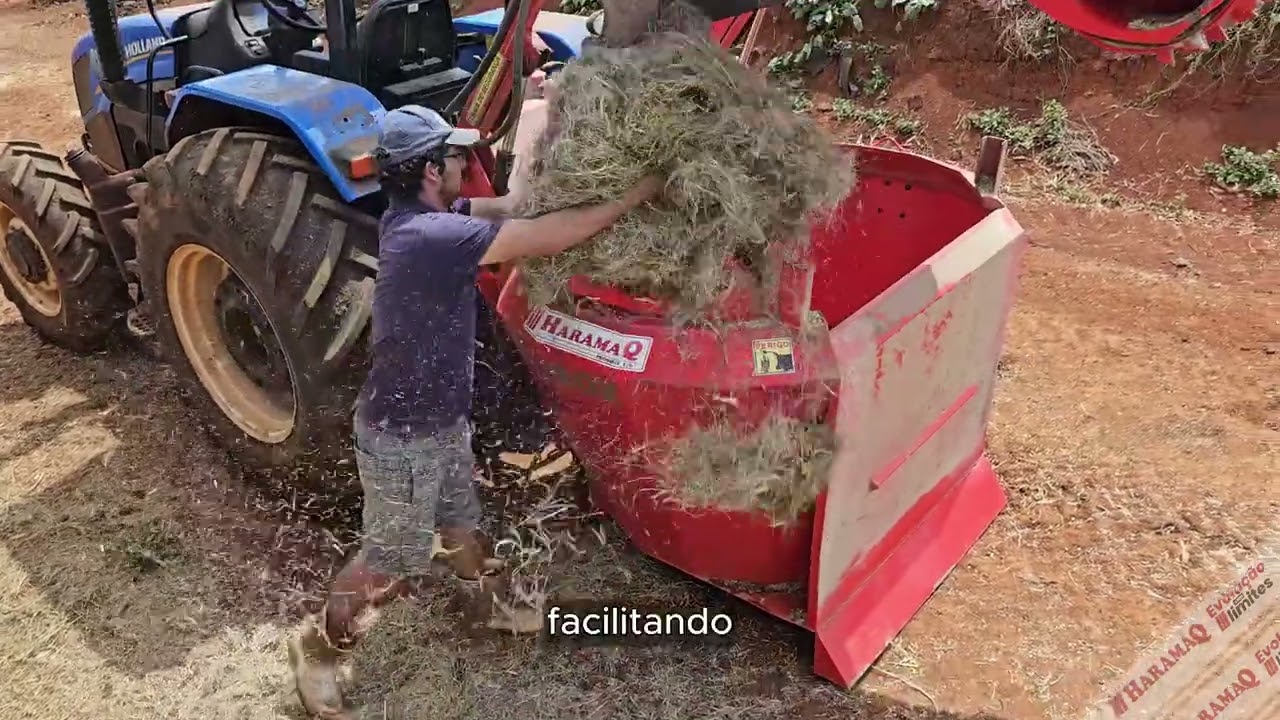 Desensiladeira com picador de feno, HaramaQ Prohmix 1.6 hidráulico