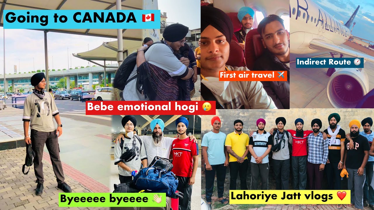 India to Canada✈️🇨🇦 | International Students 🌎 | Emotional Video🥲 | Lahoriye Jatt Vlogs |