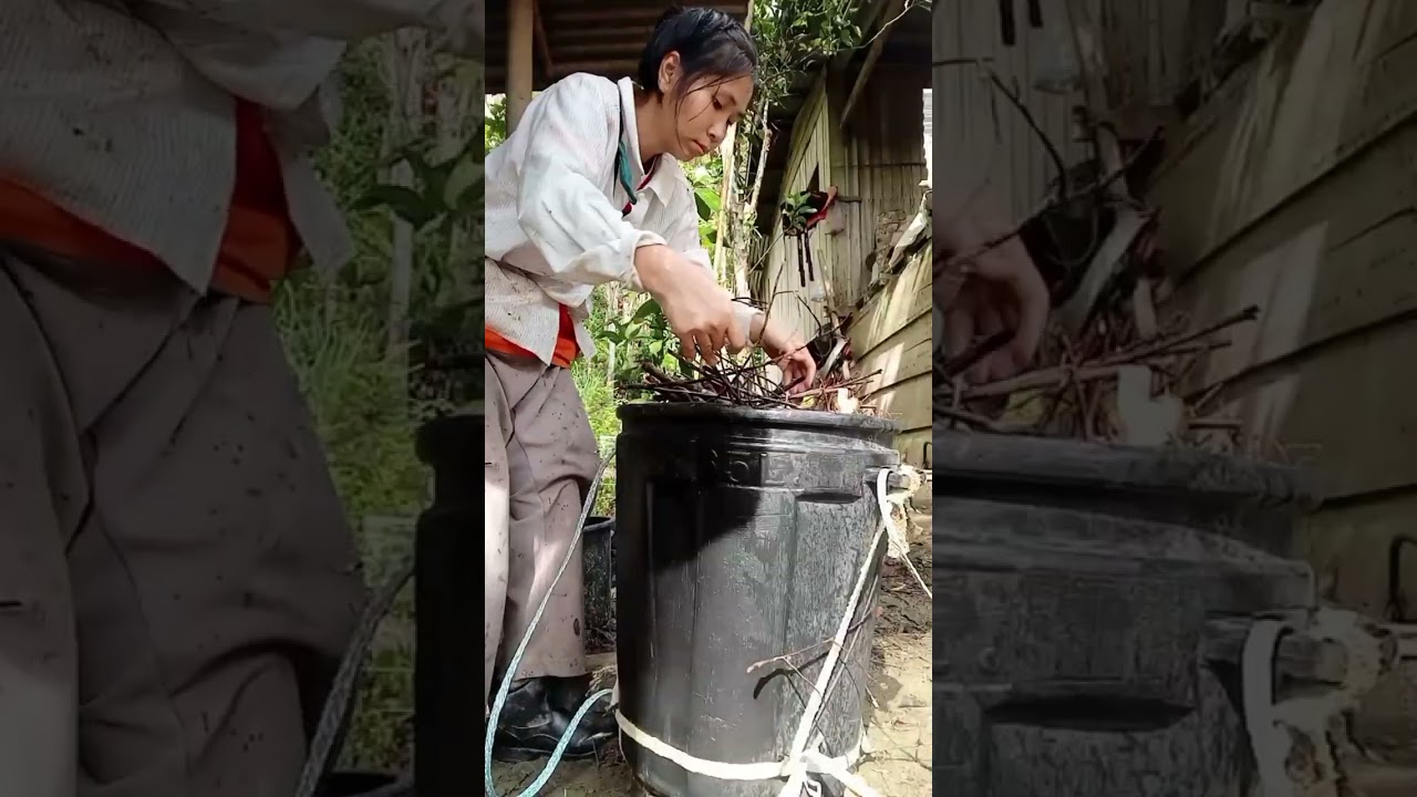 Ketika kehabisan ges dan kehabisan bazet di musim hujan terpaksa kita harus cari kayu api