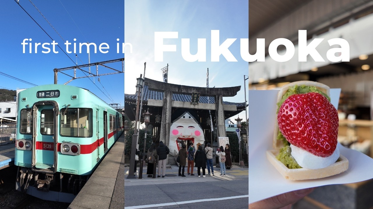 First Time in Fukuoka 🍜🍓 Must-Try Food, Caf&eacute;s & Shrines 🇯🇵 Japan Travel VLOG 📸