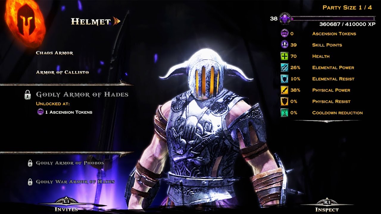 God of War Ascension - All Armor & Weapons