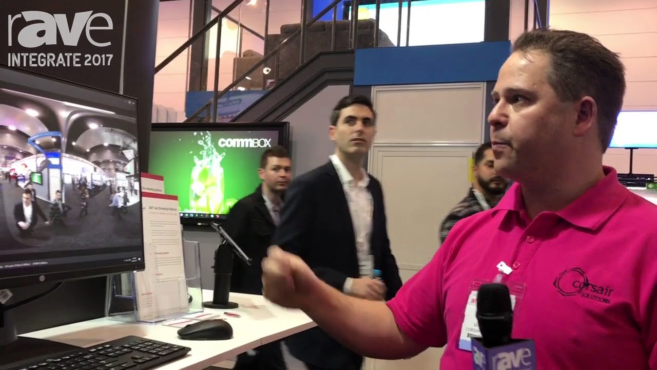 Integrate 2017: Z Cam Shows S1 Professional VR Camera and Controller on the Corsair Solutions Stand