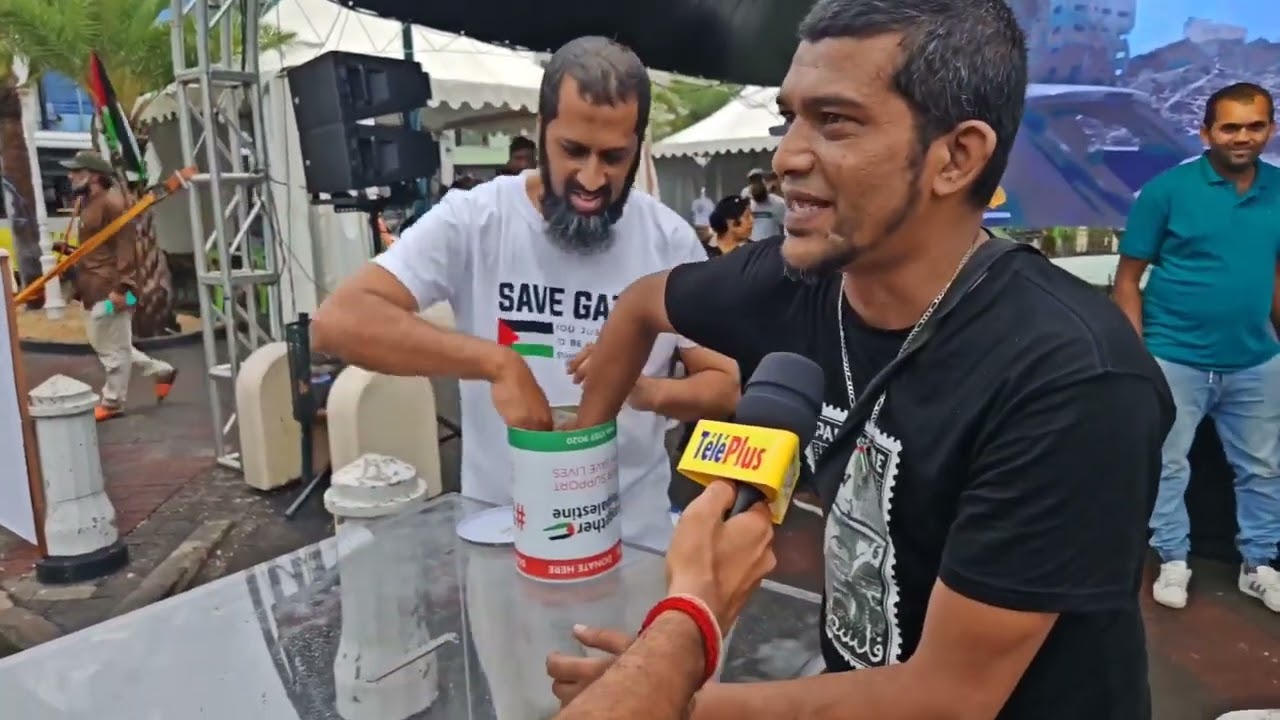 En direct : Levée de fonds en faveur du peuple palestinien au Khadafi Square à la Plaine-Verte