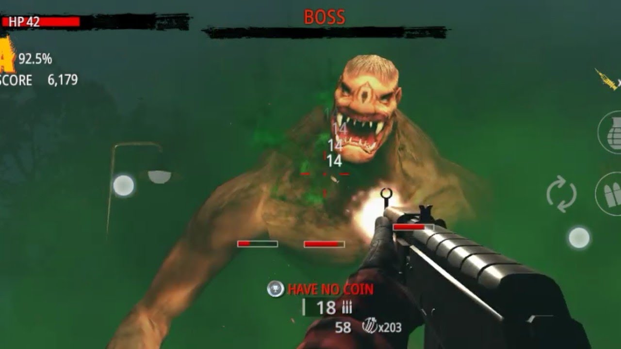 Zombie Hunter D day area1  D60 Boss level