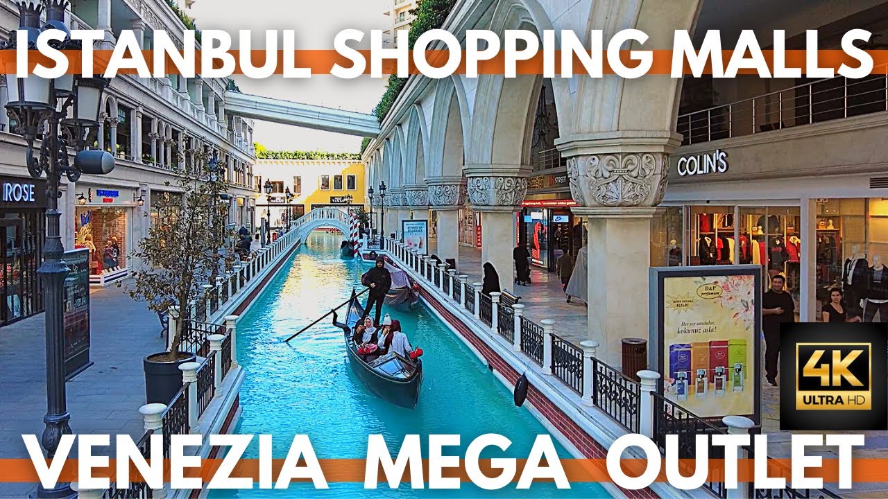 Istanbul Turkey Best Shopping Malls | Venezia Mega Outlet Shopping Mall Walking Tour | 4K UHD 60FPS