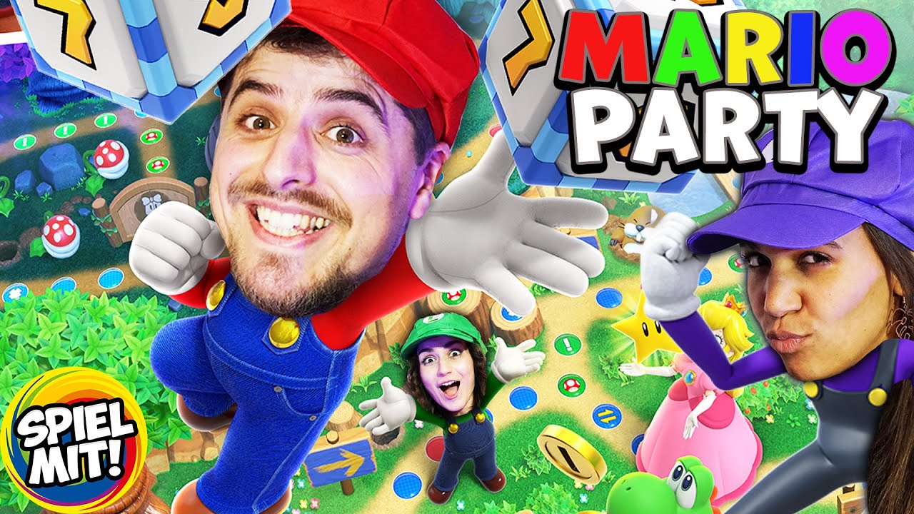 MARIO PARTY in REAL LIFE! Luigi Dania vs. Mario Rene vs. Waluigi Ally