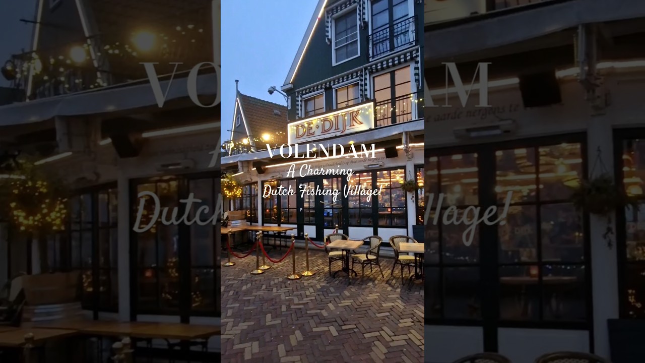 Volendam: A Charming Dutch Fishing Village! 🛥🎣🇳🇱 #shorts #travel #village #netherlands