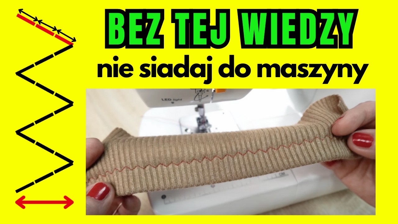 Jak podłożyć dzianinę, na domowej maszynie