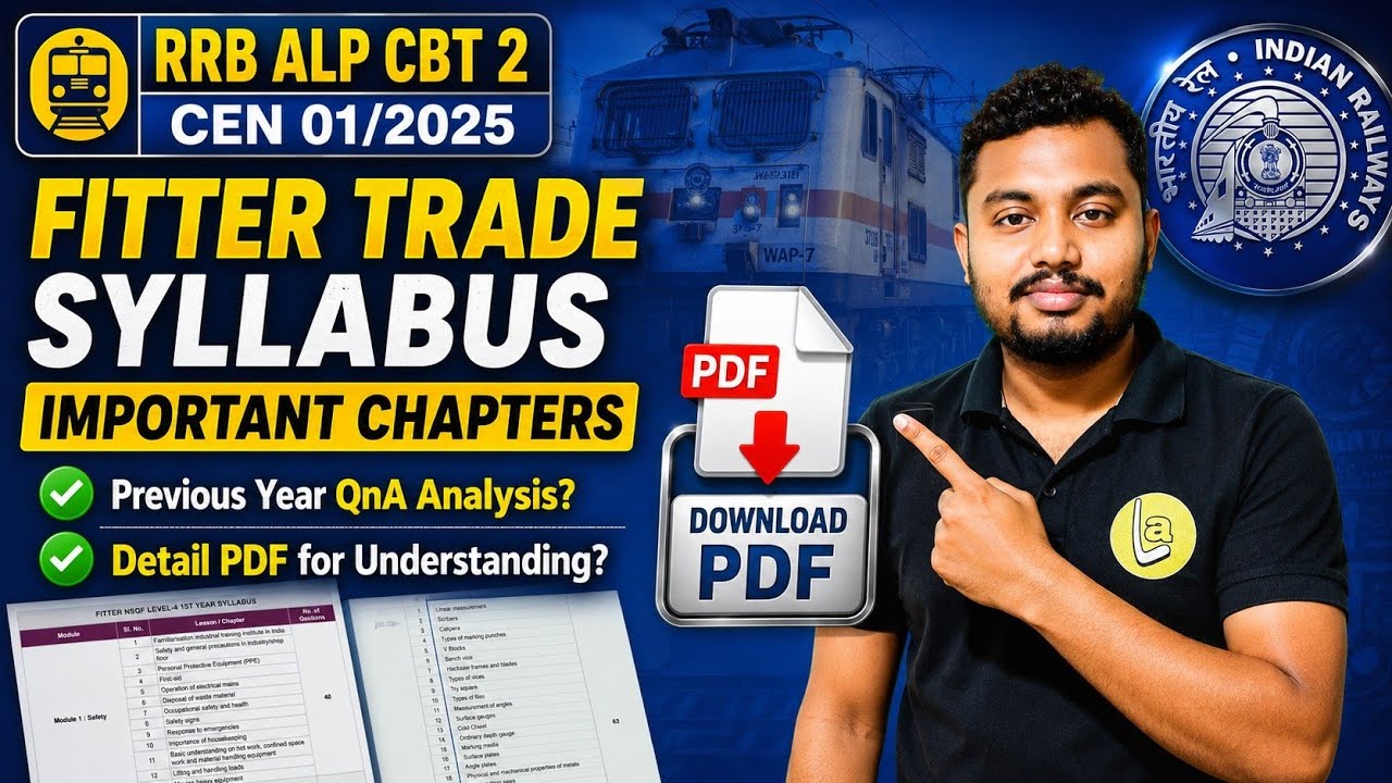 🔥 RRB ALP CBT-2 Fitter Trade | Most Important Chapters & Syllabus Analysis | Important Modules