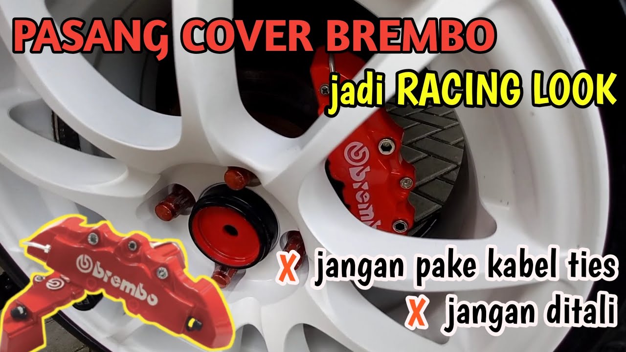 PASANG COVER KALIPER BREMBO | HOW TO INSTALL BREMBO BRAKE COVER | AYLA AGYA
