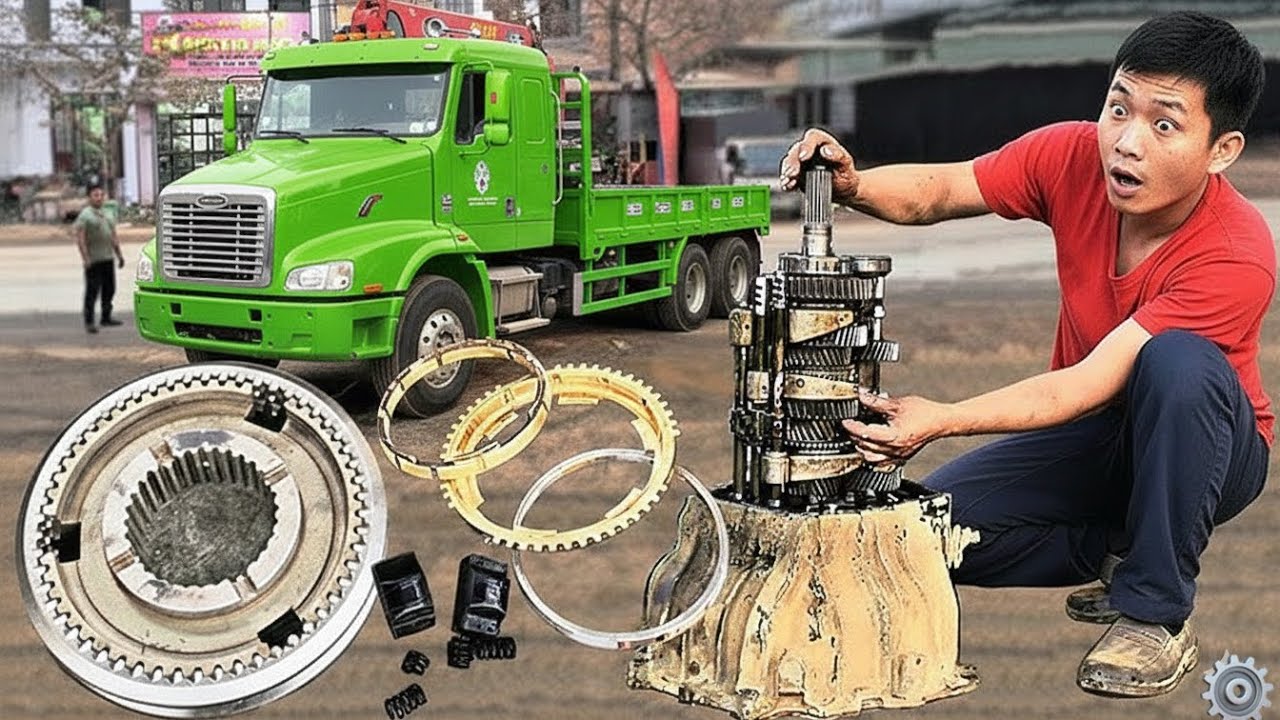 Hino Gearbox Noise Issue Fix step by step | Bearing Replacement Work #video #viralvideo #mechanic 