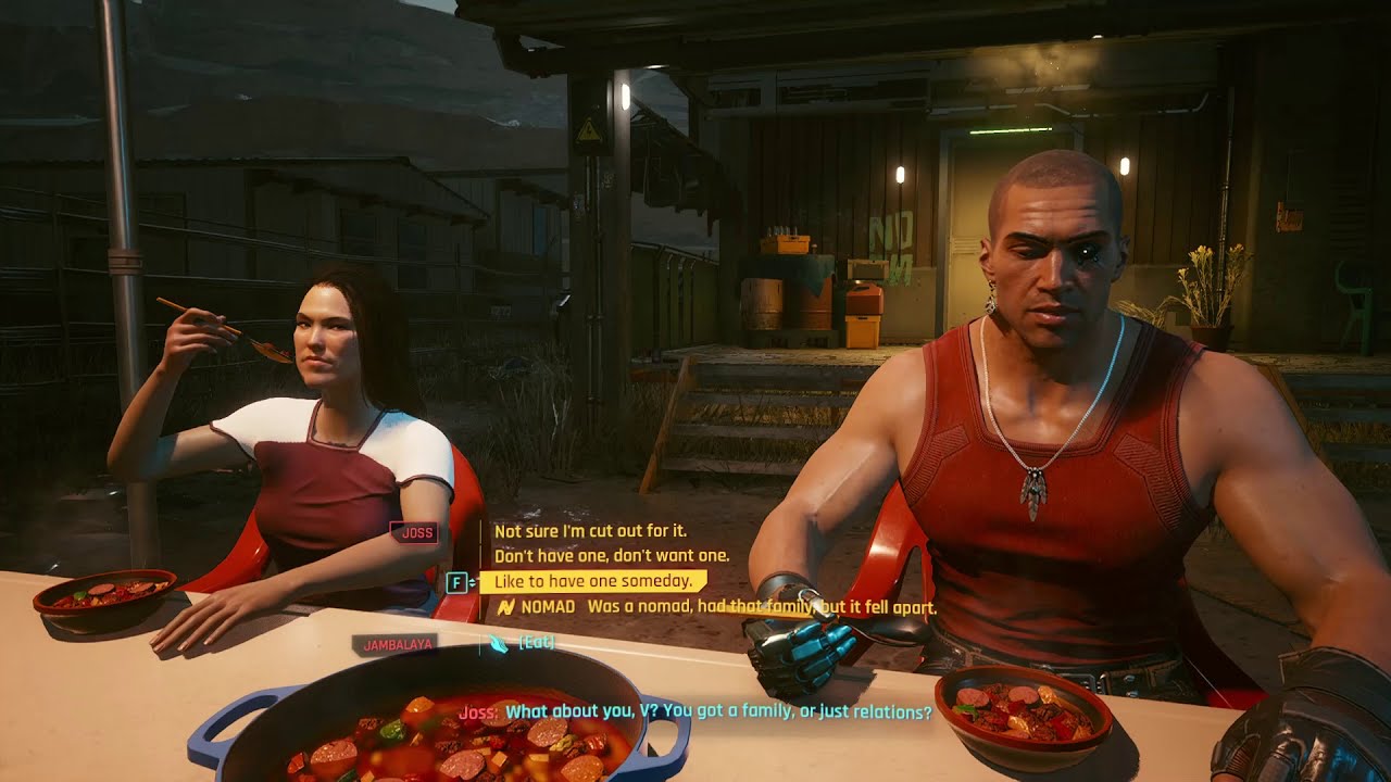 Cyberpunk 2077 - How to make a family dinner awkward
