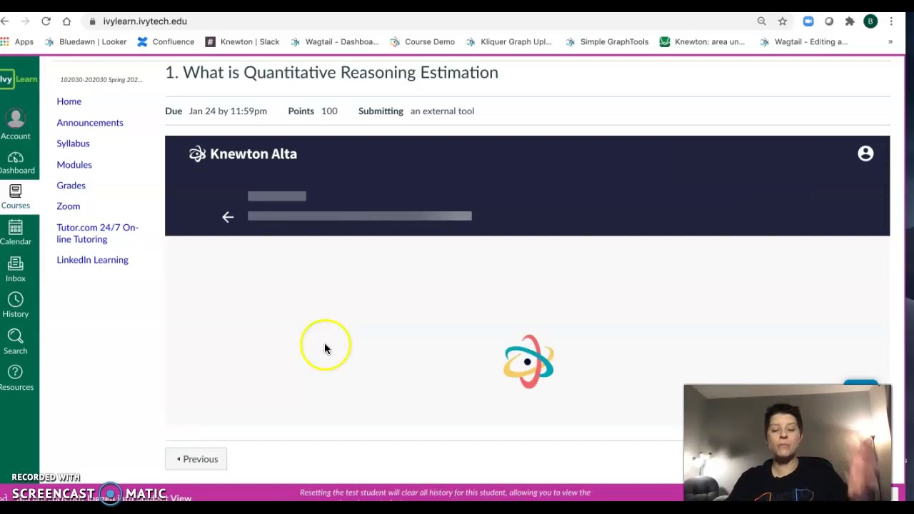 Knewton Alta WalkThrough Spring 2021