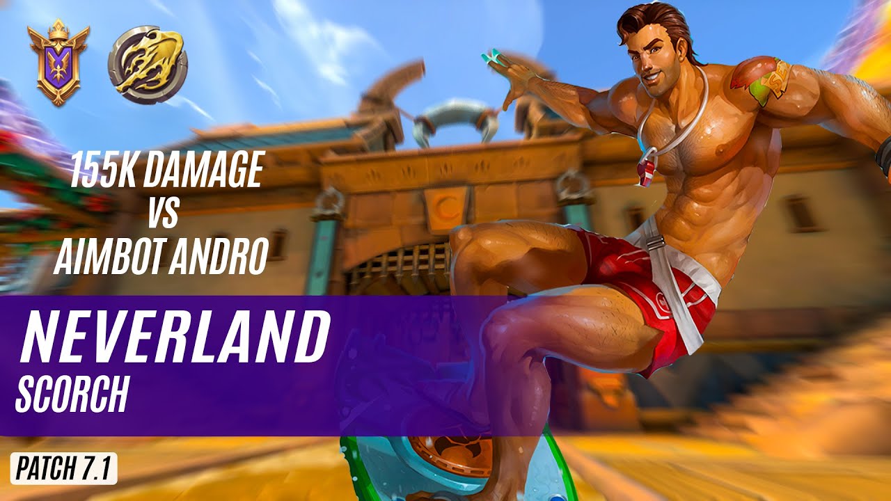 155K DAMAGE vs AIMBOT ANDRO neverlañd FERNANDO PALADINS COMPETITIVE (GRANDMASTER) SCORCH