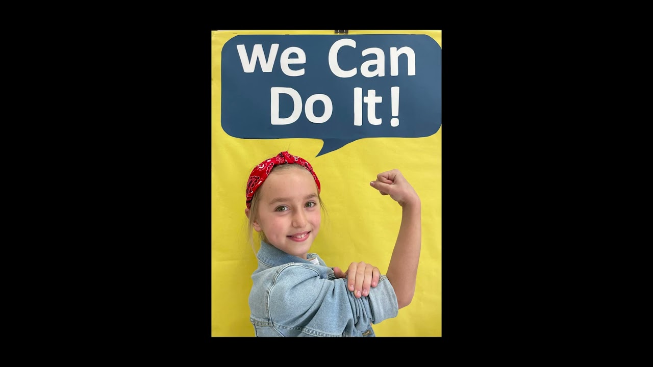 WE can do it Dia de la Mujer trabajadora 2022 CEIP Miraflores de los Ángeles