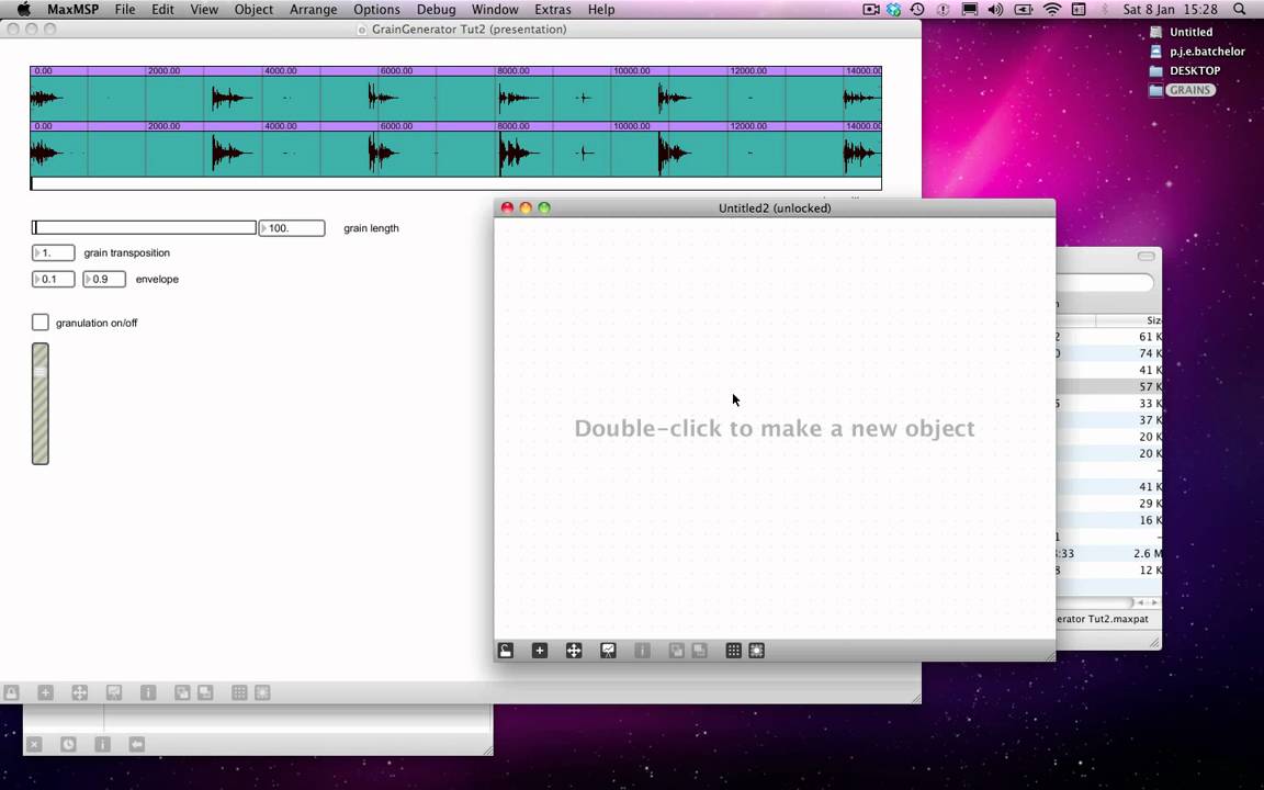 Max MSP Tutorial 09a7: Granulation—Parameter Randomisation 1