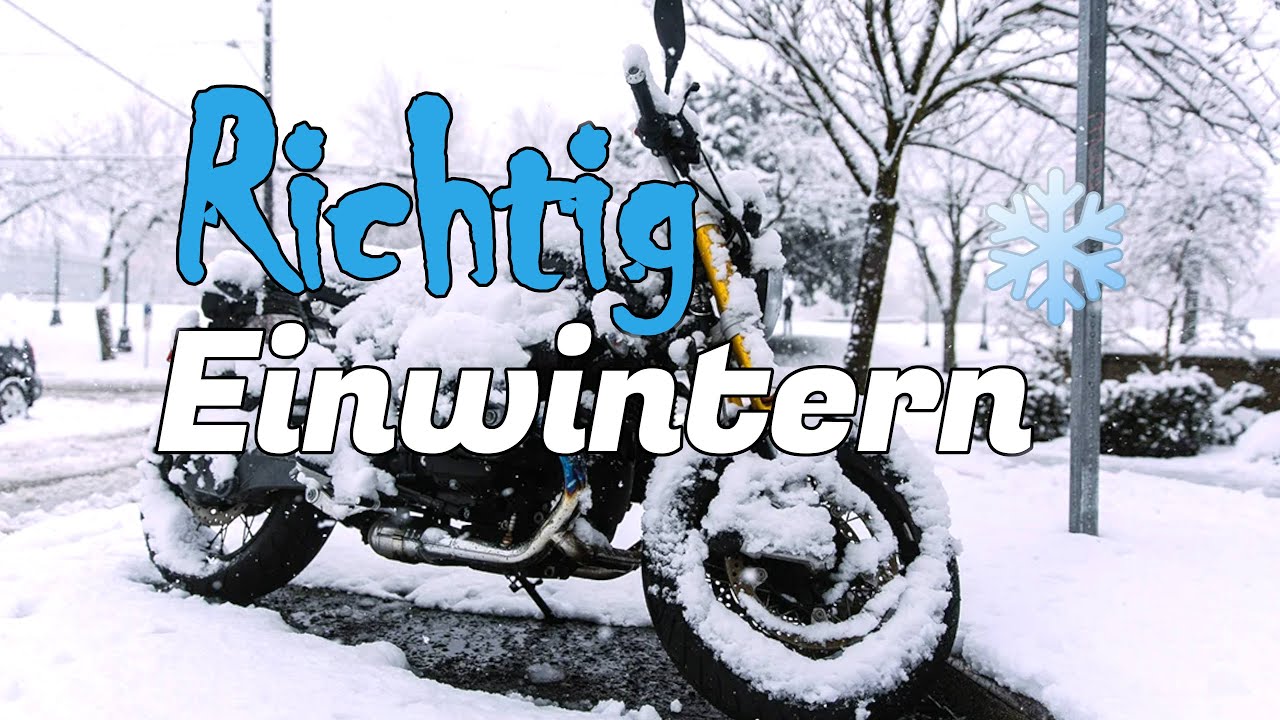 Motorrad richtig einwintern, einfach erklärt