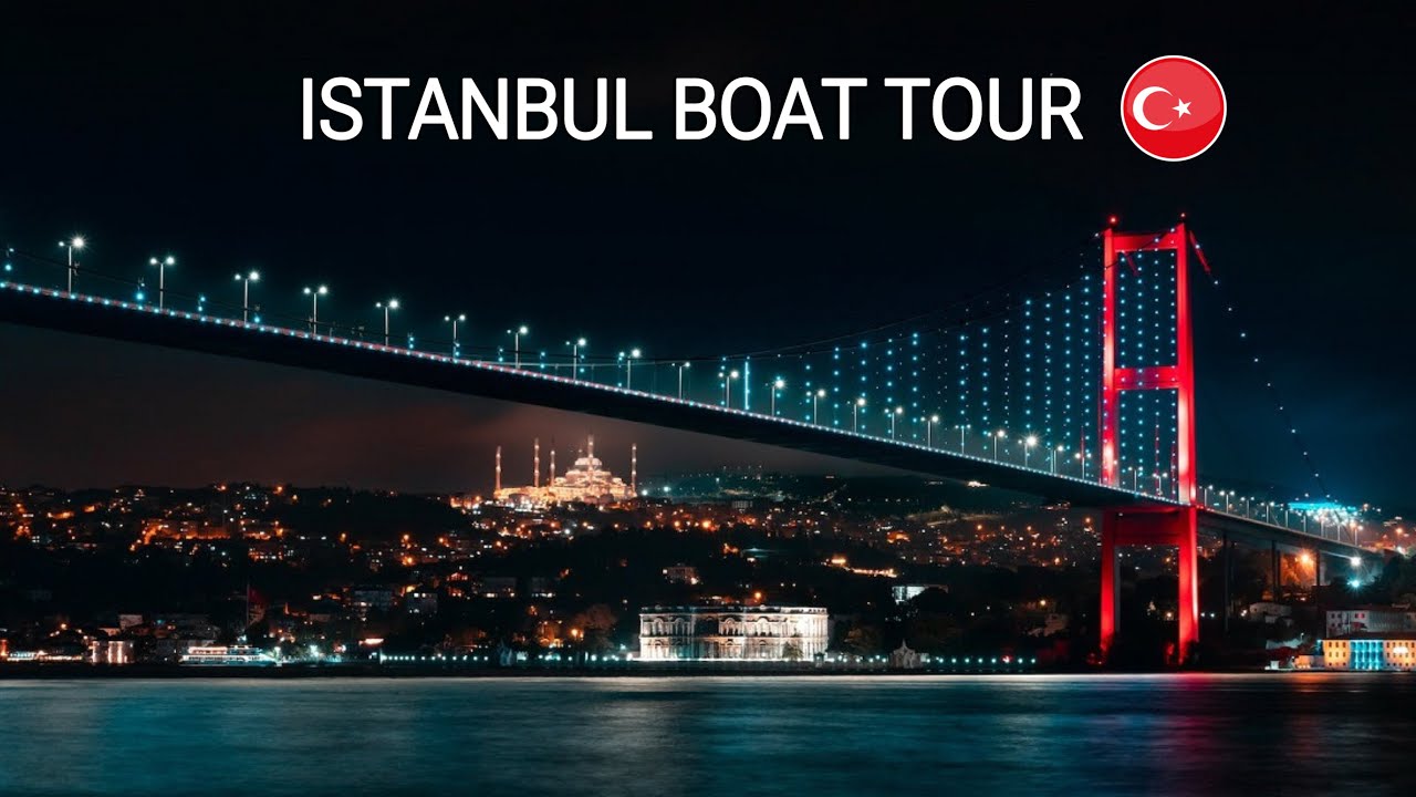 Istanbul Bosphorus Night Boat Tour | Turkey 🇹🇷