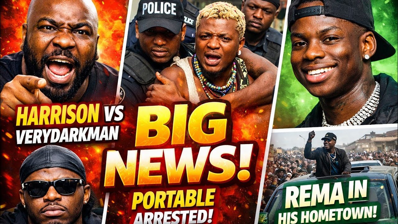 Harrison vs VeryDarkMan, Portable’s Arrest, Rema’s Homecoming & Edo State Insecurity on trendate