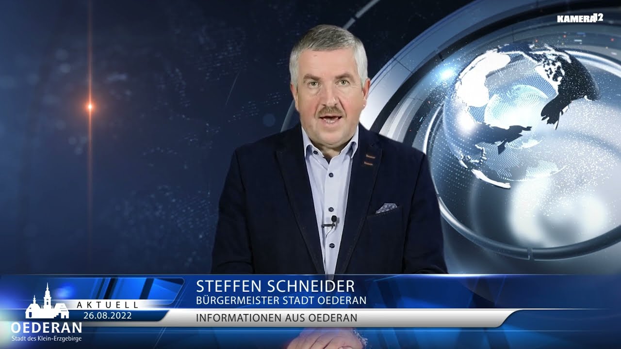 Bürgermeister Steffen Schneider mit Informationen aus Oederan