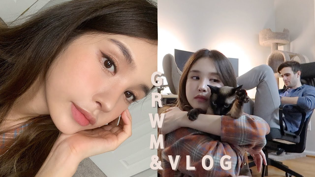 GRWM🇺🇸VLOG 자가격리하는데 첫눈 옴..ㅋㅠ🌨 | 장이나 Jang E Na
