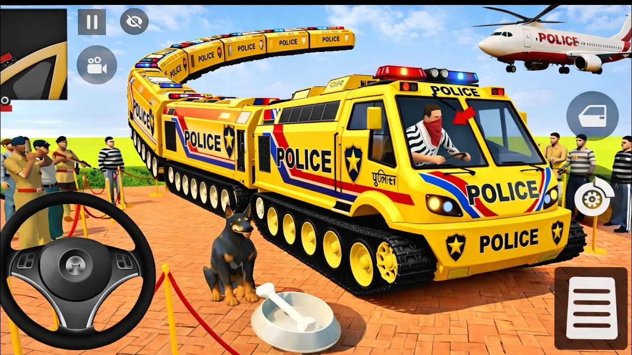 🚀Indian Theft Auto Franklin Order In Indian🤩 Yellow Train And  red bike Indian Police SUV Game