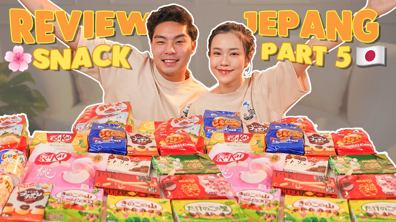 TRYING SNACKS FROM JAPAN! PART 5 FT. MY HUSBAND 🥰