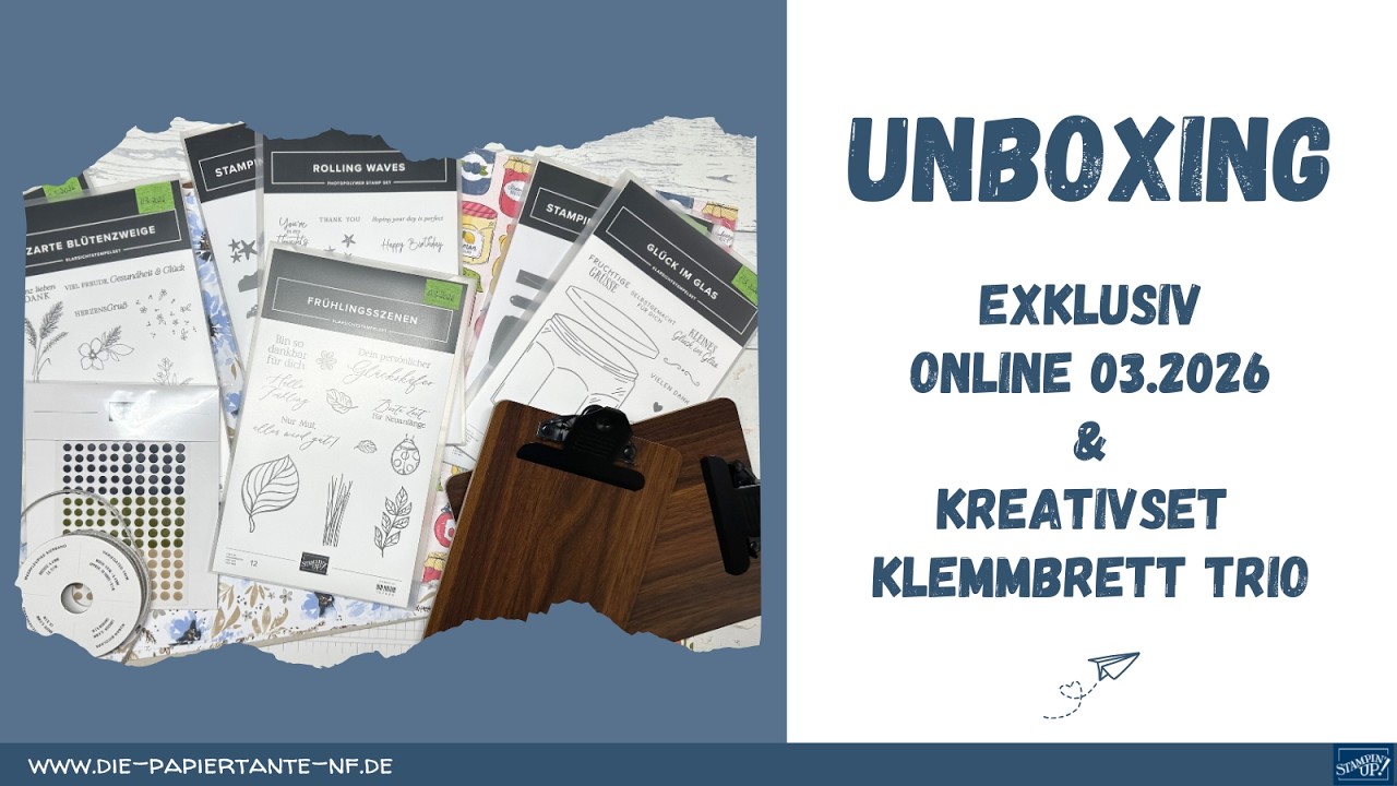 Infothek: Unboxing - Exklusiv Online Produkte 03.2026 & Kreativset Klemmbrett Trio