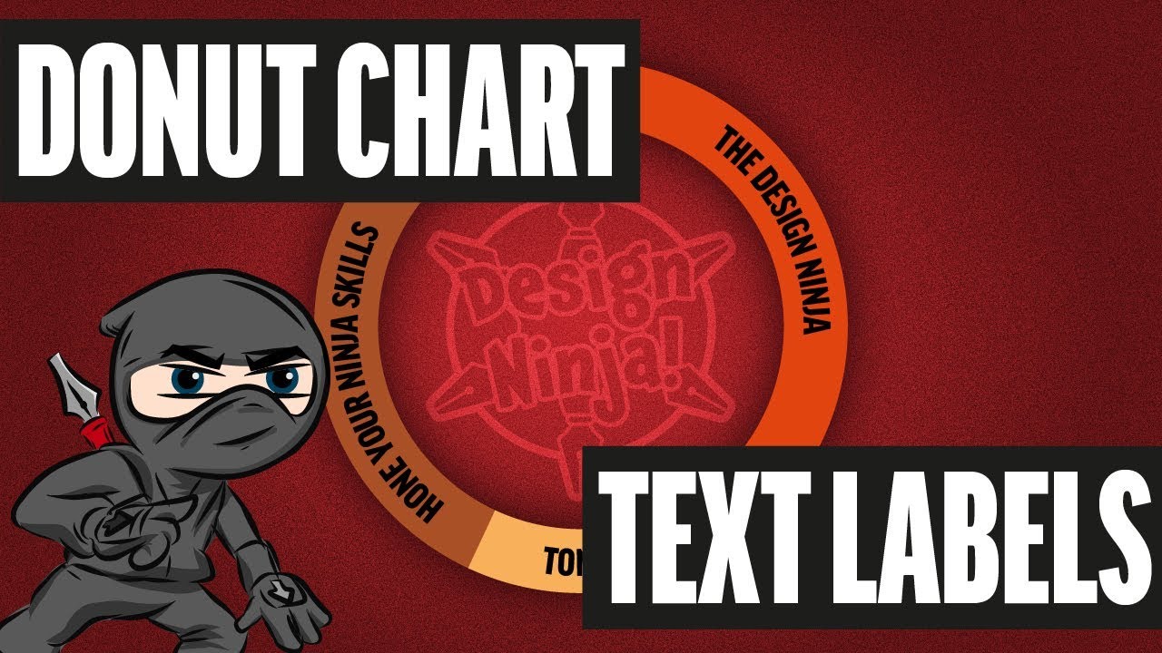 Add Text to Infographic Donut Chart Segments in Adobe Illustrator