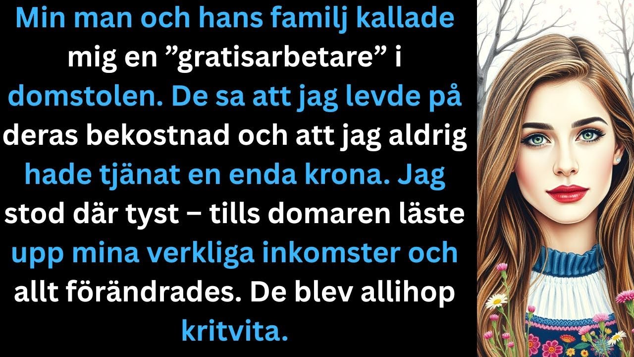 Min man kallade mig ”parasiterare” i domstolen – tills min riktiga inkomst avslöjades.